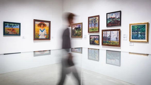 Die K&uuml;nstler der &bdquo;Roten Erde&ldquo; malen vor allem Landschaften, Stillleben und Portr&auml;ts, die immer expressiver werden. - &copy; Mike-Dennis M&uuml;ller