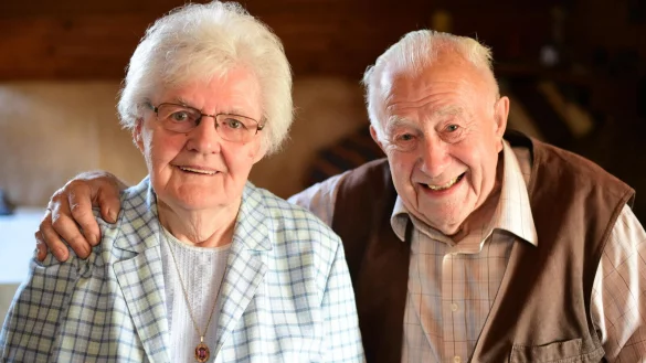 Irmgard und Werner B&ouml;se aus D&ouml;rentrup haben vor 70 Jahren geheiratet. - &copy; Nicole Ellerbrake