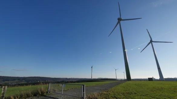 Zwei geplanten Windenergieanlagen in Heesten, hier Windr&auml;der in Feldrom, hat der Kreis die Genehmigung nicht erteilt. Westfalen-Wind m&ouml;chte sich juristisch dagegen wehren. - &copy; Jost Wolf