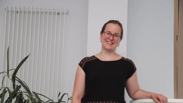 Seit einem halben Jahr ist Vanessa Rothkegel als F&ouml;rsterin f&uuml;r den Kreis Lippe t&auml;tig. 
??Foto: Knut Dinter - &copy; Cordula Gr&ouml;ne