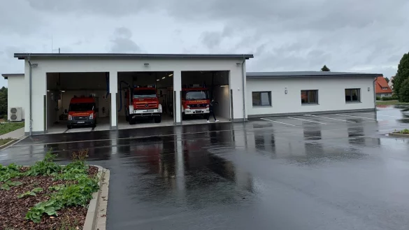 Das neue Ger&auml;tehaus ist nach dem Umzug der L&ouml;schgruppe einsatzbereit. - &copy; Foto: Daniel Hobein / Feuerwehr Bad Salzuflen