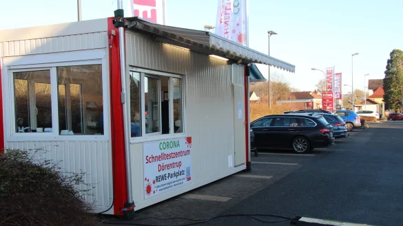 In Lippe sind in den vergangenen Wochen vielerorts neue Corona-Teststationen entstanden, unter anderem in D&ouml;rentrup. - &copy; Jana Beckmann