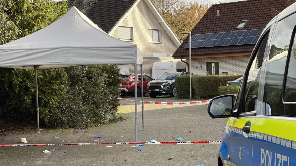 Der mutma&szlig;liche Fundort der Schwerverletzten in Senne. - &copy; NW