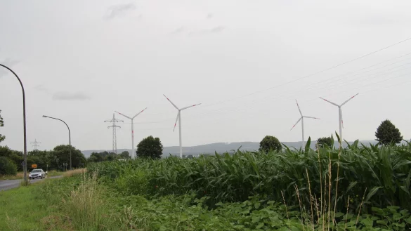 Vier Windr&auml;der drehen sich bereits in der N&auml;he von Hardissen, zwei weitere hatte der Rat im M&auml;rz durchgewunken. Der Investor ist bereit, diese an einen Betreiber zu verkaufen. - &copy; Archivfoto: Nadine Uphoff