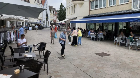 Blick in die Lange Stra&szlig;e in Bad Salzuflen. - &copy; Thomas Reineke(LZ)