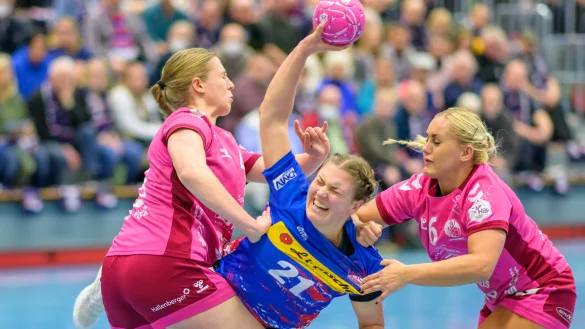 Blombergs Nele Franz legt alles rein. - &copy; Egon Penner