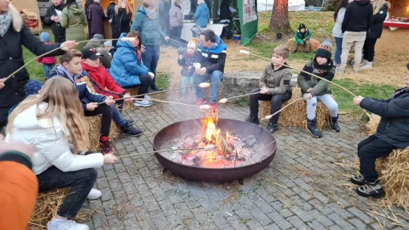 Beim Lagerfeuer kommt eine gem&uuml;tliche Stimmung auf. - &copy; Tr&auml;gerverein Freibad Belle