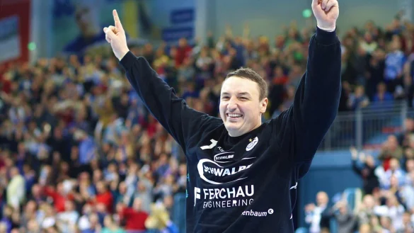 Balkan-Power für den TBV: Borko Ristovski hat die Lemgoer Bundesligahandballer im Dezember 2013 schon mal mächtig geärgert. - © Jörg Hagemann