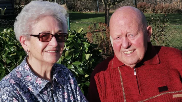 Lonny Korf und Willi Korf aus K&uuml;kenbruch freuen sich auf ihr Ehejubil&auml;um. - &copy; Sylvia Frevert