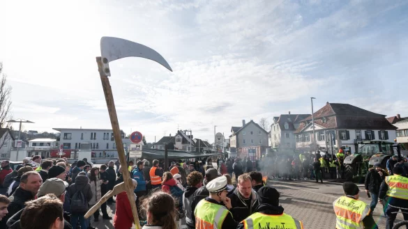 Der Politische Aschermittwoch der Gr&uuml;nen in Biberach wurde aufgrund aggressiver Proteste abgesagt. - &copy; picture alliance/dpa | Silas Stein