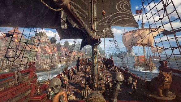 Die meiste Zeit von "Skull and Bones" verbringen wir auf unserem Piratenschiff. - &copy; Ubisoft