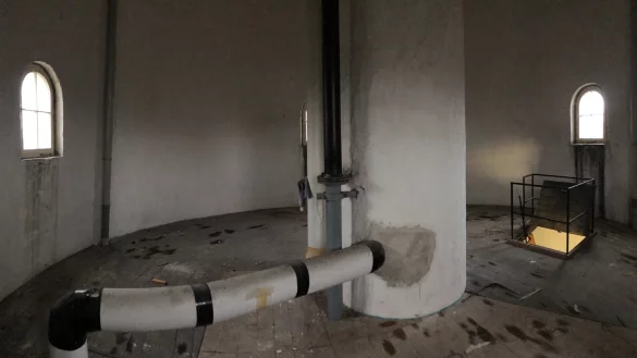 Blick in die erste "Etage" des Wasserturms. - &copy; Alexandra Schaller