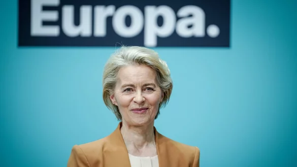 Ursula von der Leyen will Kommissionspr&auml;sidentin bleiben. In Berlin ist sie am Montag von der CDU als Spitzenkandidatin der EPP-Fraktion vorgeschlagen worden. - &copy; Kay Nietfeld/dpa