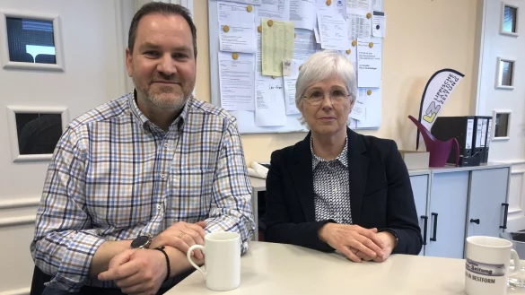 Carsten M&ouml;ller und Gabriele Br&ouml;ker sind Sch&ouml;ffen am Landgericht Detmold. - &copy; Sven Kienscherf