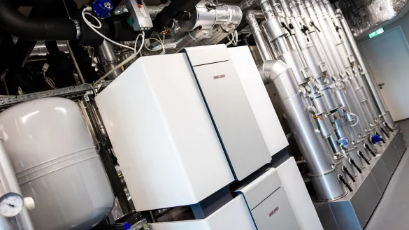 Eine installierte W&auml;rmepumpe. - &copy; Moritz Frankenberg