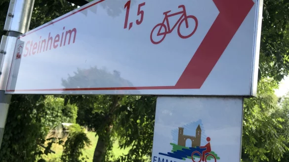 Startpunkt Steinheim: Hier geht die Tour auf dem Emmerradweg los. - &copy; Silke Buhrmester(LZ)