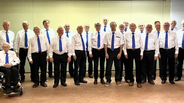 Der M&auml;nnerchor Vahlhausen im Jahr 2023. Das 100-J&auml;hrige wird gro&szlig; gefeiert. - &copy; M&auml;nnerchor Vahlhausen