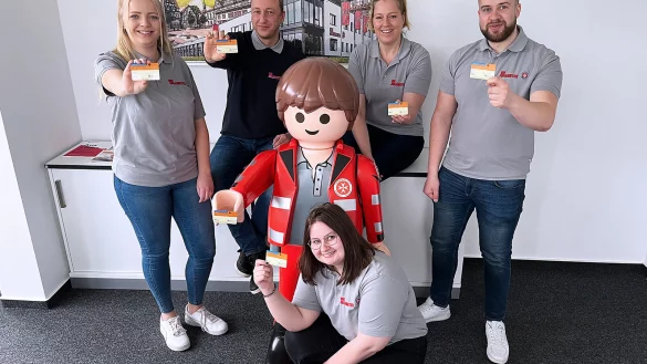 Unterst&uuml;tzen die Kampagne der Bundeszentrale (von links): Nadja Schumacher, Jens Koch, Julia Klass, Judith Suckow und Robert Lucht haben sich bereits entschieden. - &copy; Johanniter