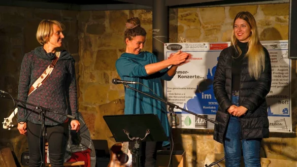 V.l.n.r. Anne Miebach, Nadine Brokmann und Magdalena Kowalczyk.&nbsp; - &copy; Bernd Rossmann
