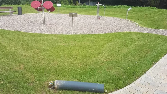 Der Vandalismus auf der Faulen Wiese hätte schlimme Folgen haben können. - © Stadt Barntrup