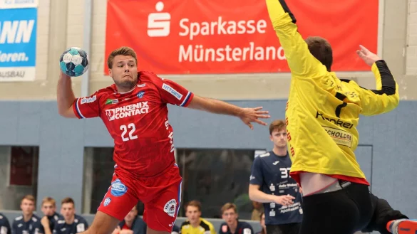 Freie Bahn f&uuml;r Kian Schwarzer vom TBV beim Testspiel in Ahlen. - &copy; paul cohen