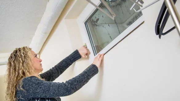 Kellerfenster wird ge&ouml;ffnet - &copy; Foto: Christin Klose/dpa-tmn