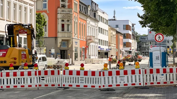 Die Bauarbeiten auf der Paulinenstraße stehen kurz vor dem Abschluss. - © Raphael Bartling