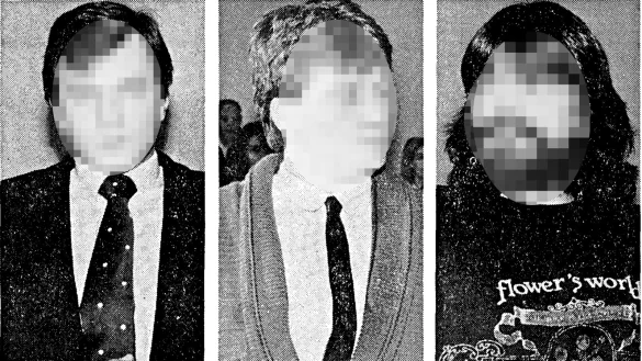 Die drei Angeklagten werden im M&auml;rz 1990 vor dem Detmolder Landgericht verurteilt. - &copy; Archivfoto: Frank-Michael Kiel/LZ, 3. M&auml;rz 1990