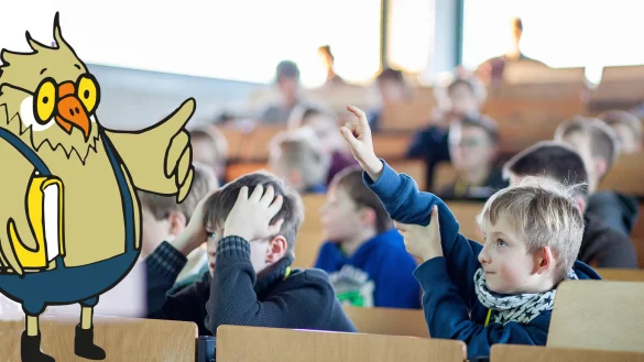 Großes Interesse: Bei vielen Vorlesungen der Kinder-Uni im vergangenen Jahr waren die Hörsäle voll – also schnell zur Anmeldung und einen Platz sichern. - © Torben Gocke