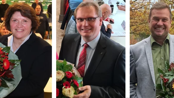 Ellen Stock, Dennis Maelzer und Alexander Baer - &copy; SPD Lippe