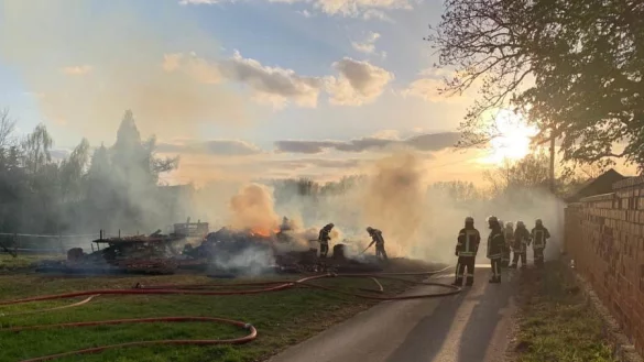 Gro&szlig;brand in Bad Salzuflen - &copy; Freitag TV