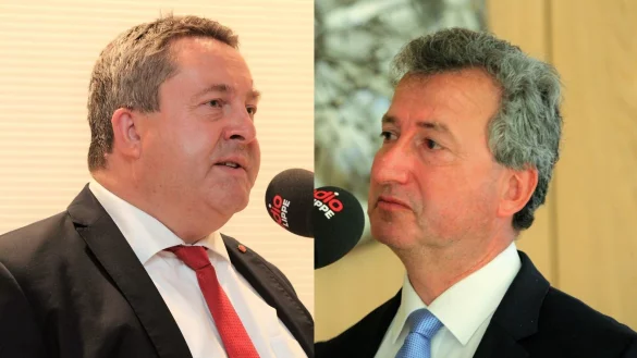 Wer wird k&uuml;nftig Chef im Kreishaus und Landrat in Lippe? Amtsinhabner Dr. Axel Lehmann (SPD, links) oder CDU-Herausforderer Jens Gnisa? - &copy; Dirk Baldus