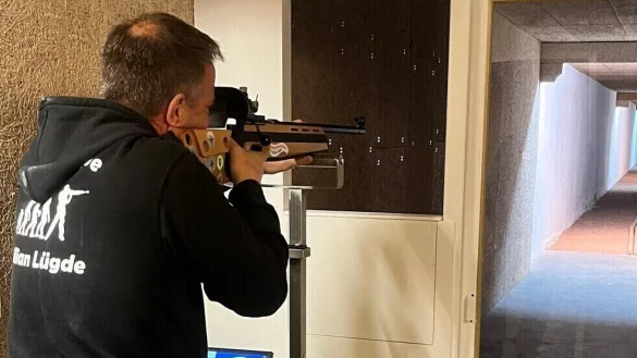 Die Schießanlage ist jetzt mit einer elektronischen Trefferaufnahme ausgestattet. - © Schießgruppe St. Kilian