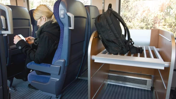 Fahrgast im Intercity-Waggon - &copy; Foto: Friso Gentsch