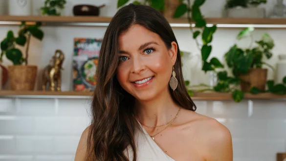 Bianca Zapatka aus Herford ist Foodfluencerin. Sie entwickelt Rezepte, die auf tierische Produkte verzichten. - © Sascha Koglin