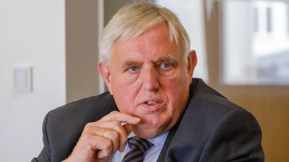 CDU-Politiker Karl-Josef Laumann, Arbeits- und Gesundheitsminister von NRW, beim Redaktionsbesuch. - © Andreas Zobe