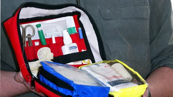 Notfallkoffer f&uuml;r Hunde - &copy; Foto: Wolfgang Kumm/dpa