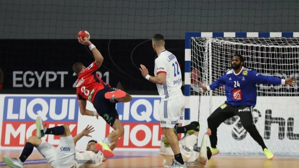 Norwegen - Frankreich - &copy; Foto: -/Egypt 2021 Men's Handball World Championship/dpa