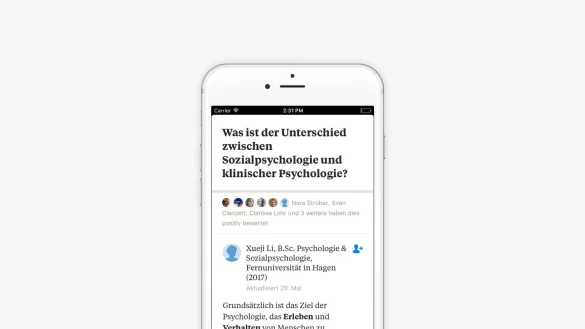 Quora auf dem Smartphone - &copy; Foto: Quora/dpa