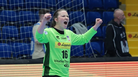 Melanie Veith feiert, die HSG kommt auf Platz drei ins Ziel. - © Paul Cohen