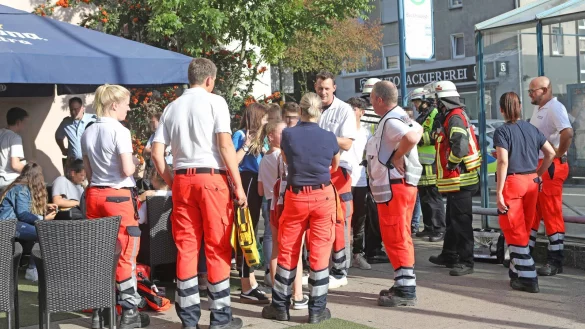 Gro&szlig;aufgebot: 50 bis 60 Einsatzkr&auml;fte wurden am Donnerstag alarmiert &ndash; viele mussten aber nicht eingreifen. - &copy; Sarah Jonek