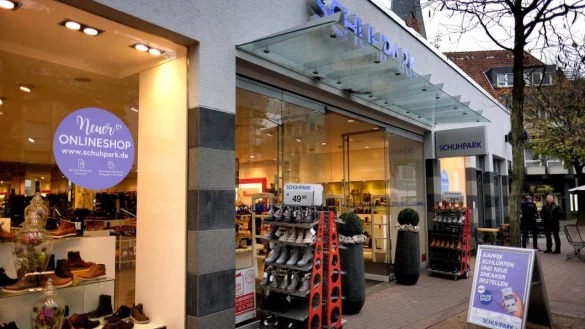 Bereits im Oktober hatte das Unternehmen angekündigt, die Schuhpark-Filiale an der Berliner Straße 4 in Gütersloh zu schließen.  - © Andreas Frücht (Archiv)