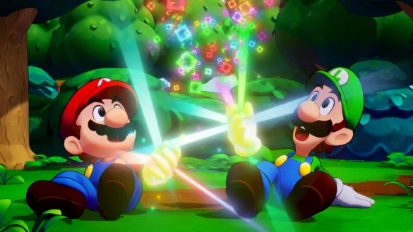 Unschlagbares Duo: In "Mario und Luigi: Brothership" st&uuml;rzen wir uns mit dem eingespielten Br&uuml;derpaar ins Abenteuer. - &copy; Nintendo