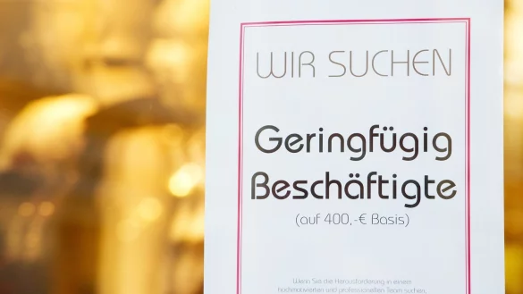 Minijob - &copy; Foto: Stefan Sauer/zb/dpa