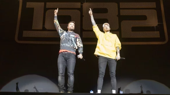 Casper und Marteria sind mit ihrem Album 1982 auf Tour. Die sollte am Samstag in Essen enden. - &copy; Picture alliance/pop-eye