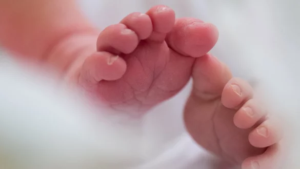 F&uuml;&szlig;e eines Babys - &copy; Foto: Arno Burgi/zb/dpa