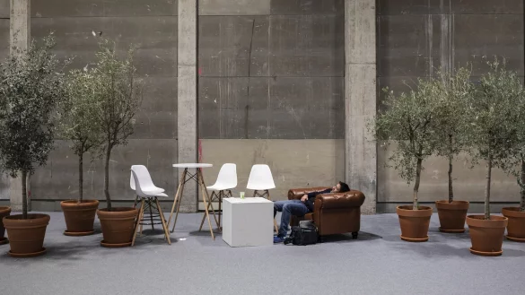 Kleine Pause - &copy; Foto: Bernat Armangue/AP/dpa