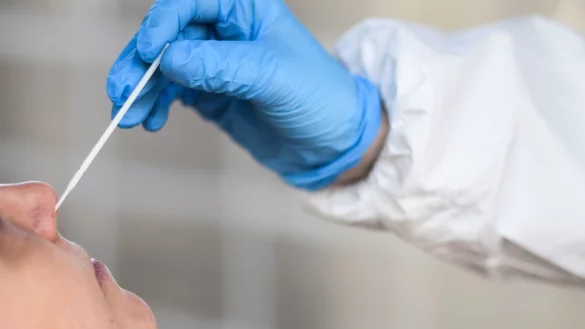 &laquo;Testpflicht&raquo; in Betrieben - &copy; Foto: Kira Hofmann/dpa-Zentralbild/dpa-tmn