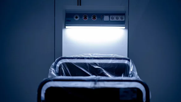 Krankenhaus-Bett - &copy; Foto: Peter Steffen/dpa