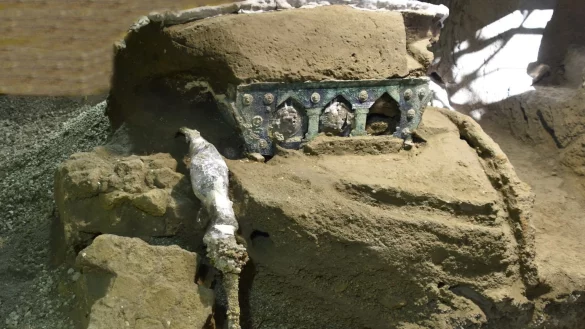 Triumphwagen - © Foto: -/Parco archeologico di Pompei/dpa